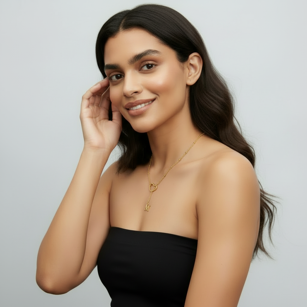 Iniziale di Cuore Ketting