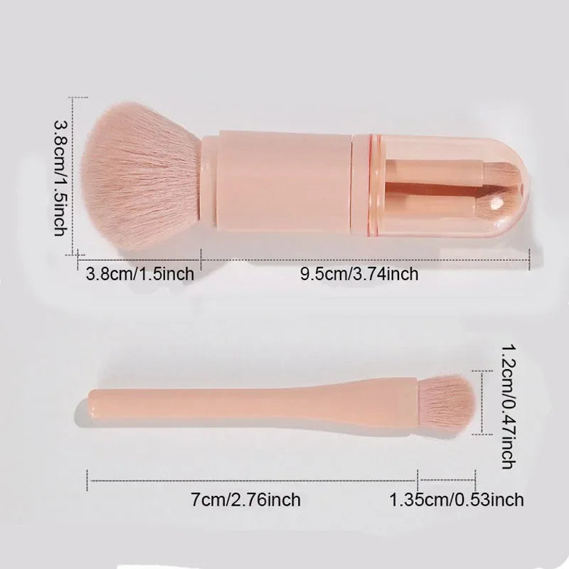 Mini 4-in-1 Travel Brush Set