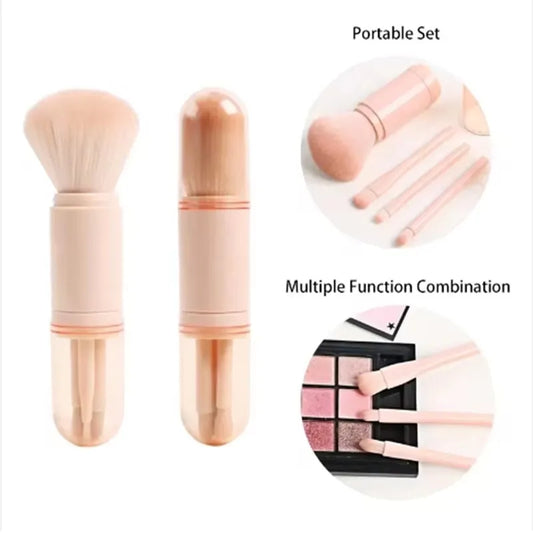 Mini 4-in-1 Travel Brush Set