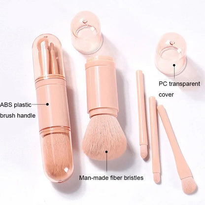 Mini 4-in-1 Travel Brush Set