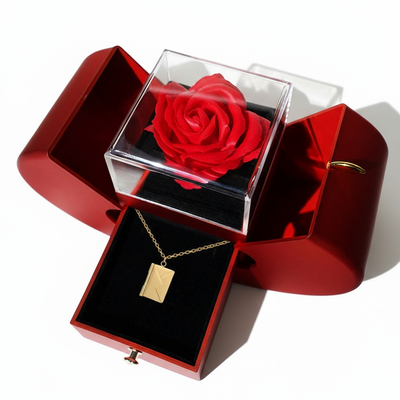 Liefdesbrief Ketting & Luxe Rose Box