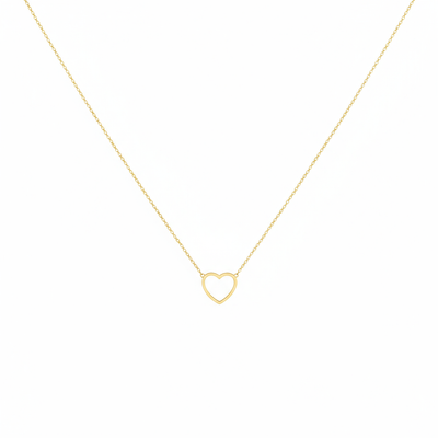 Gouden Hart Hanger Ketting