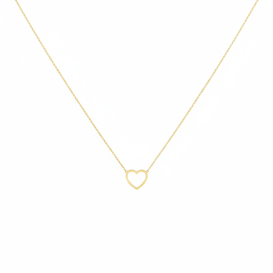 Gouden Hart Hanger Ketting